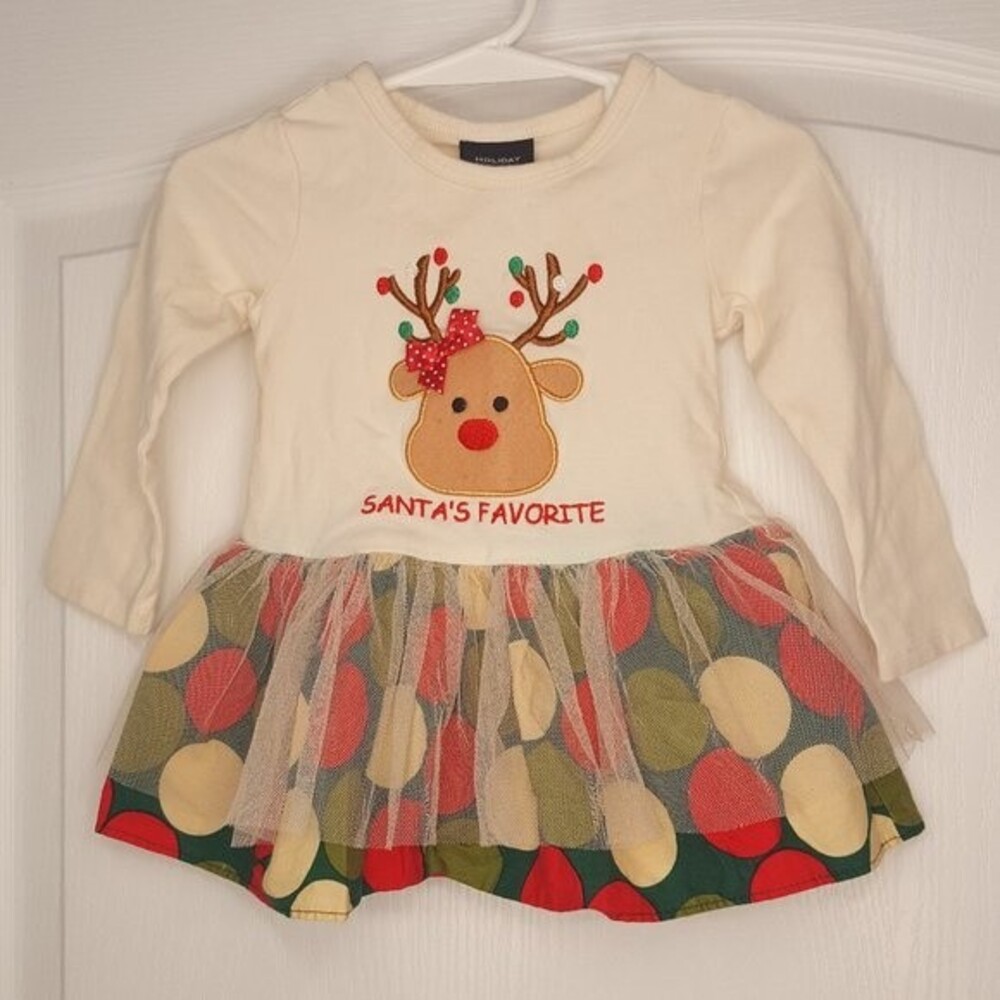 Holiday Editions Reindeer Christmas Tutu Dress